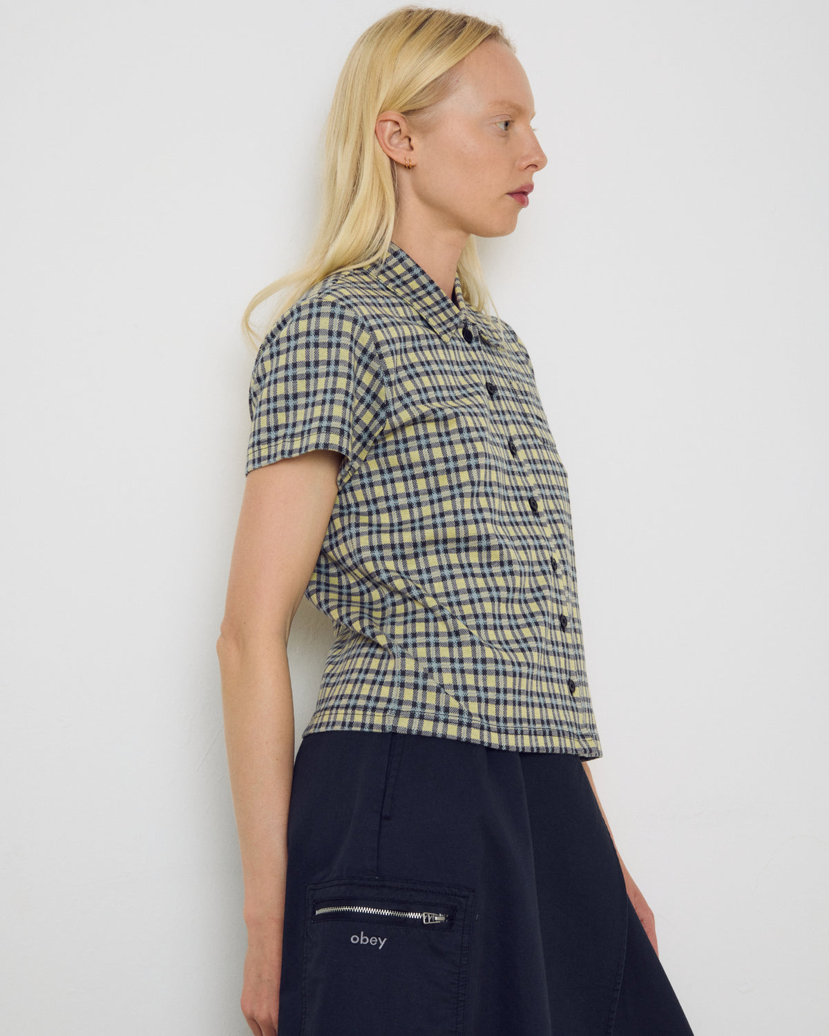 obey-lila-micro-check-polo-yellow-multi