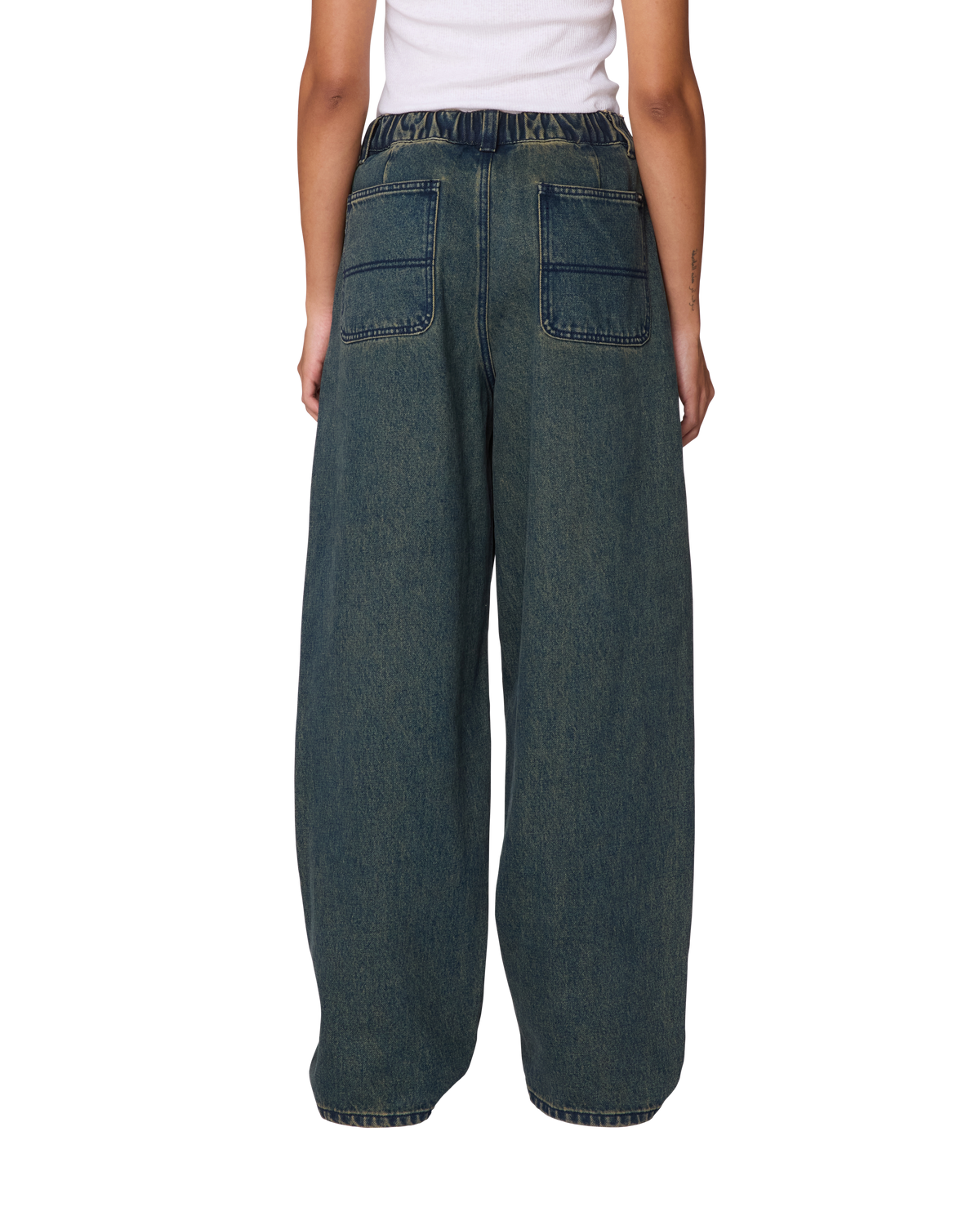 LEAH III BAGGY DBL KNEE DENIM
