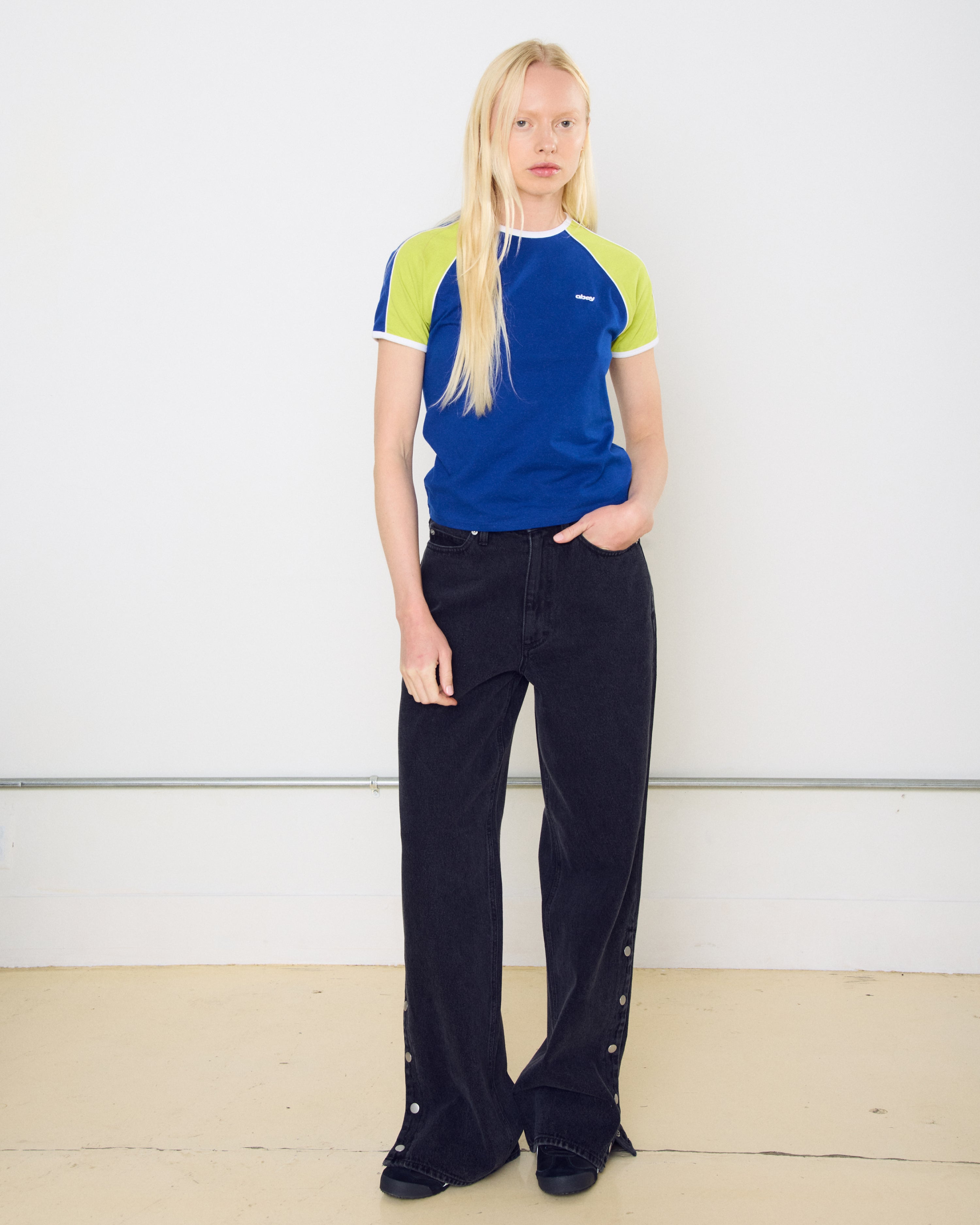 PENELOPE SIDE SNAP DENIM – OBEY CLOTHING