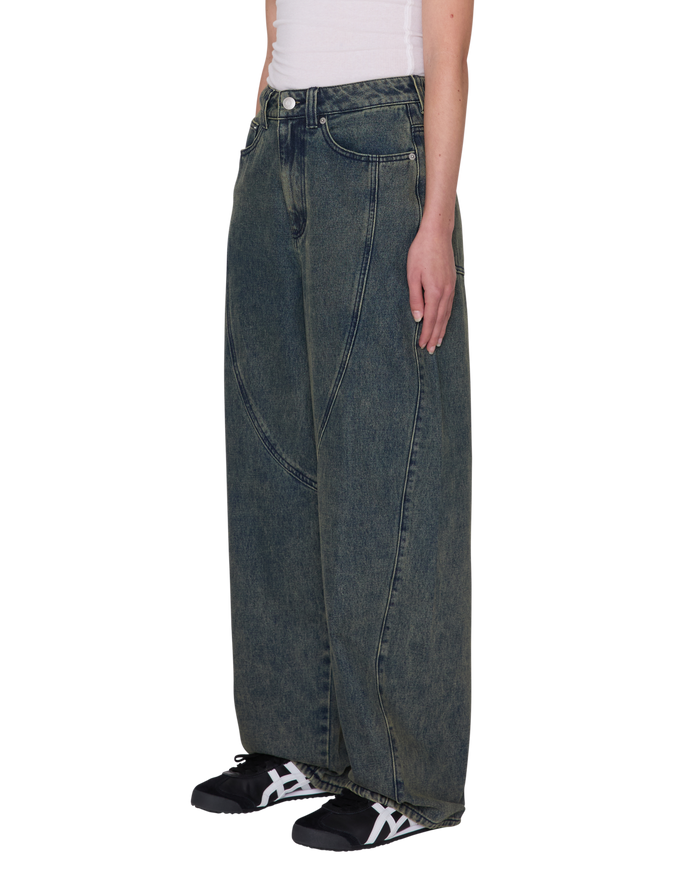 obey-nana-denim-yellow-tint-wash - alternate view