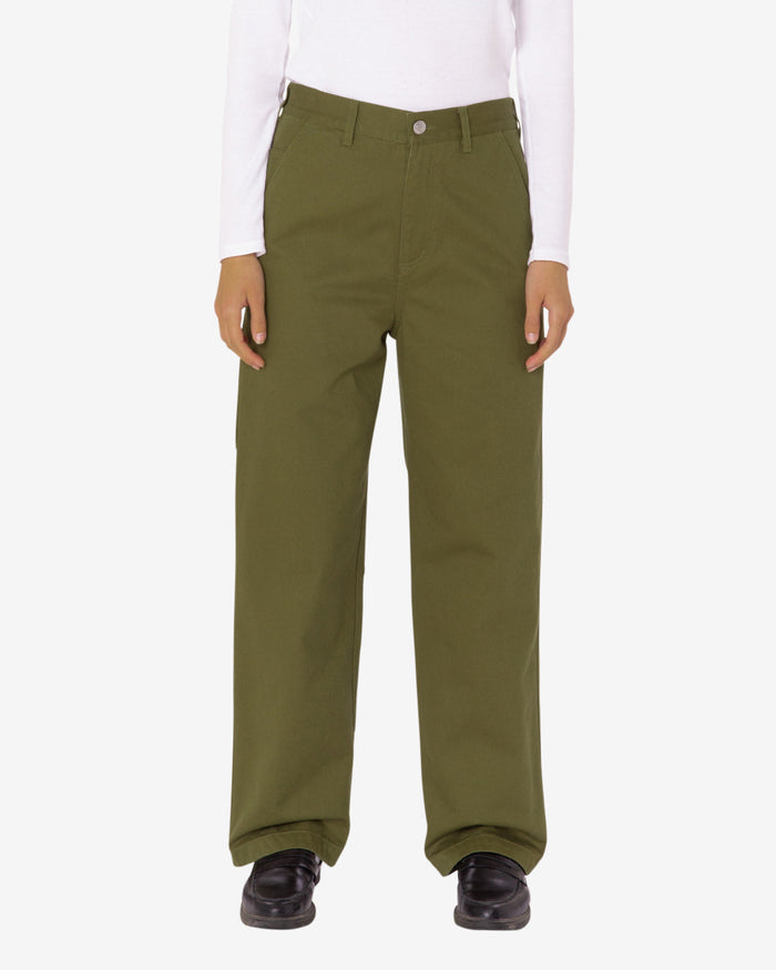 obey brighton carpenter pant moss green