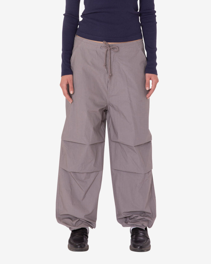 obey mina parachute pant grey sky