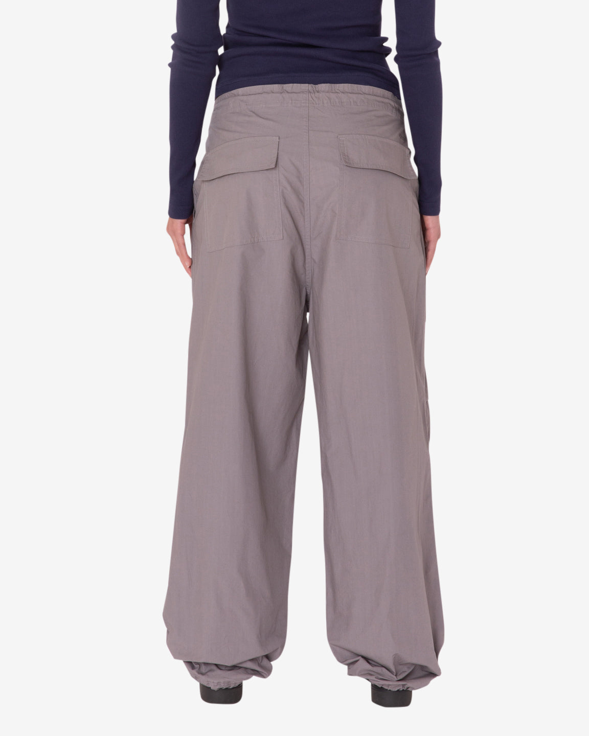 obey mina parachute pant grey sky