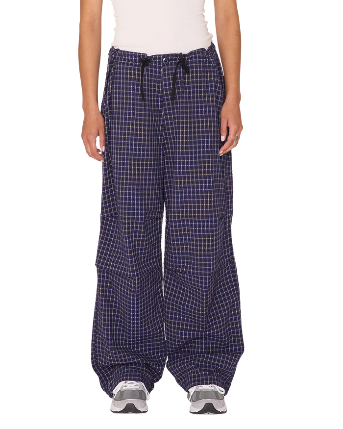 obey circa parachute pant blue multi