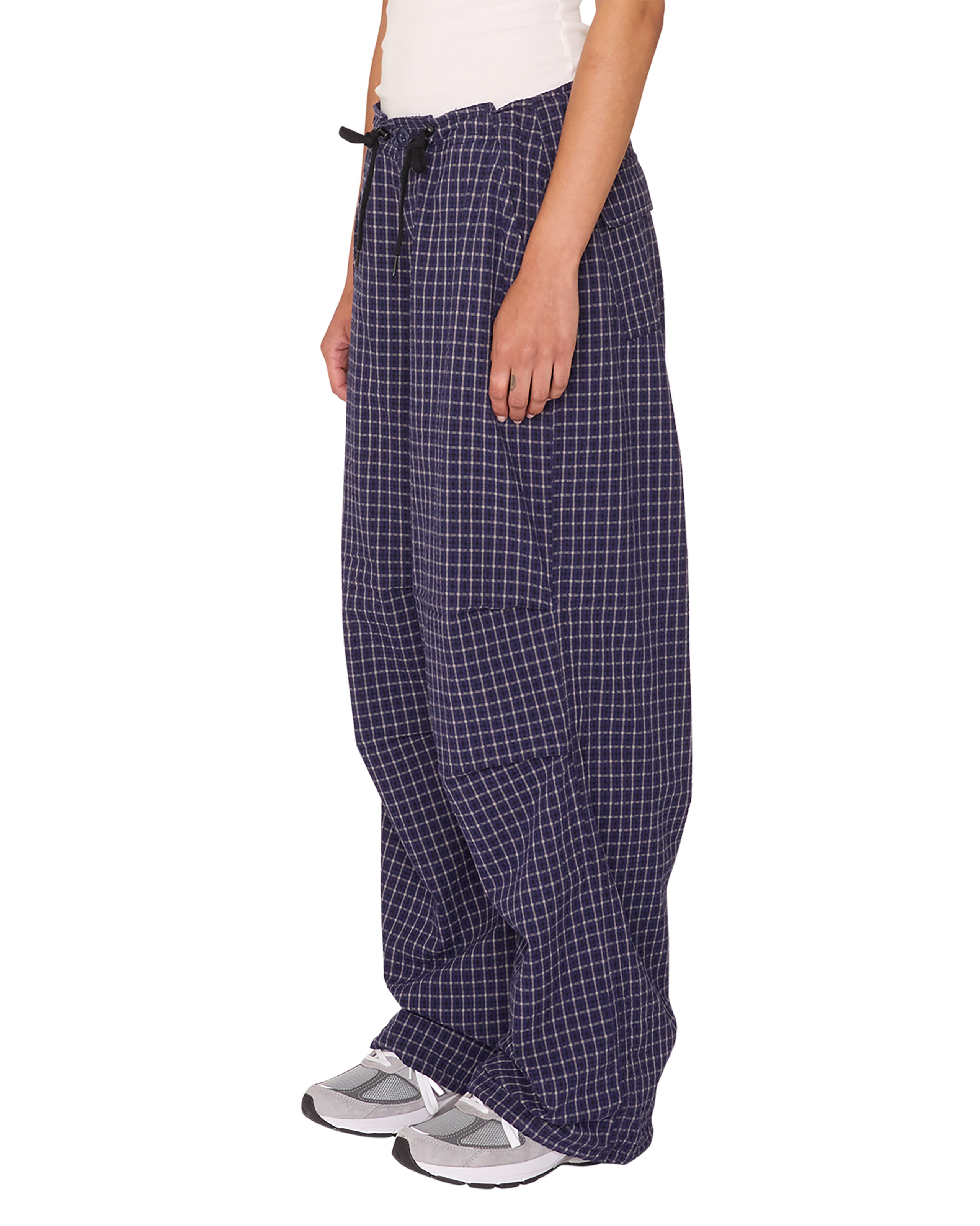 obey circa parachute pant blue multi