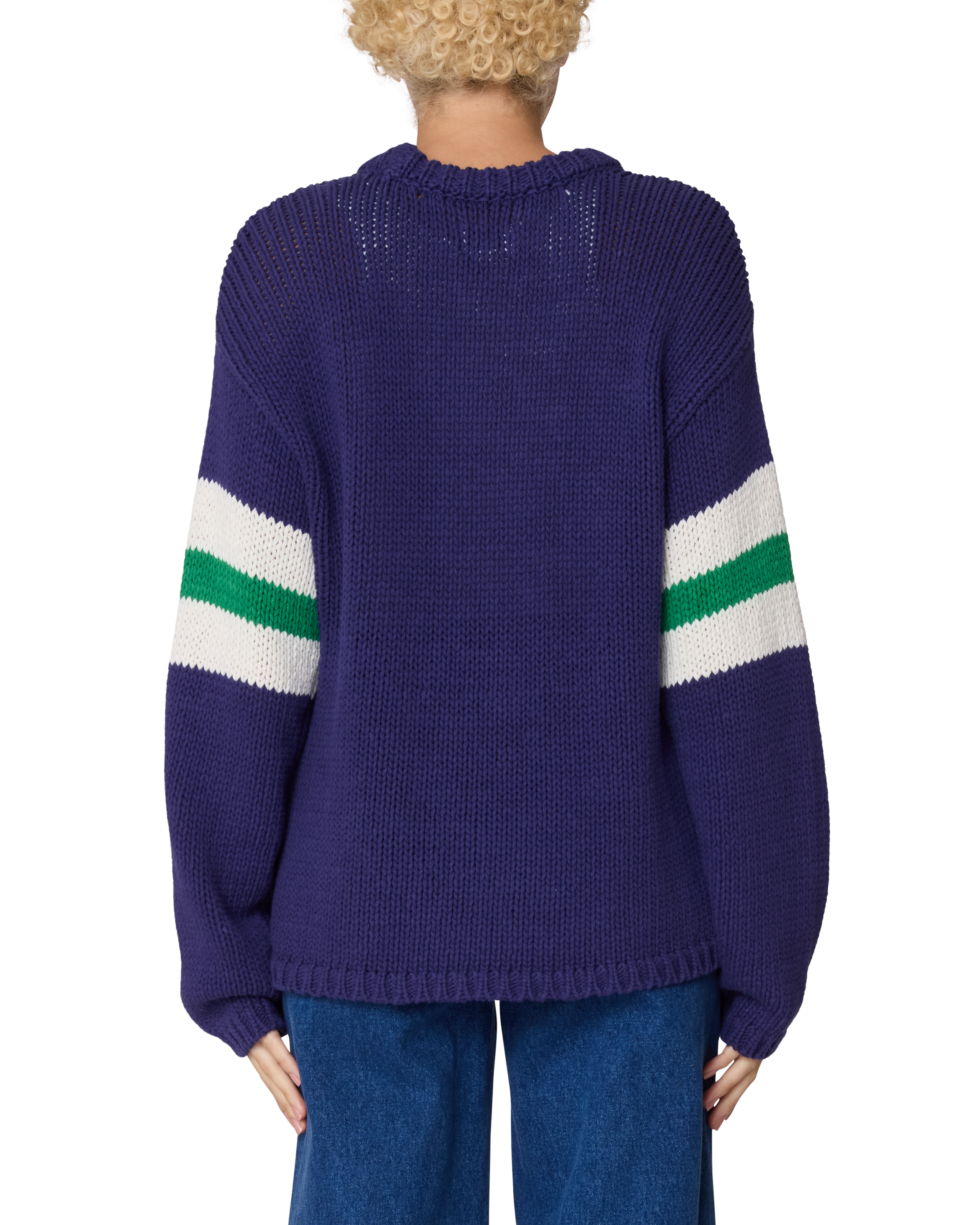 ZONE STRIPE SWEATER (zoomed)