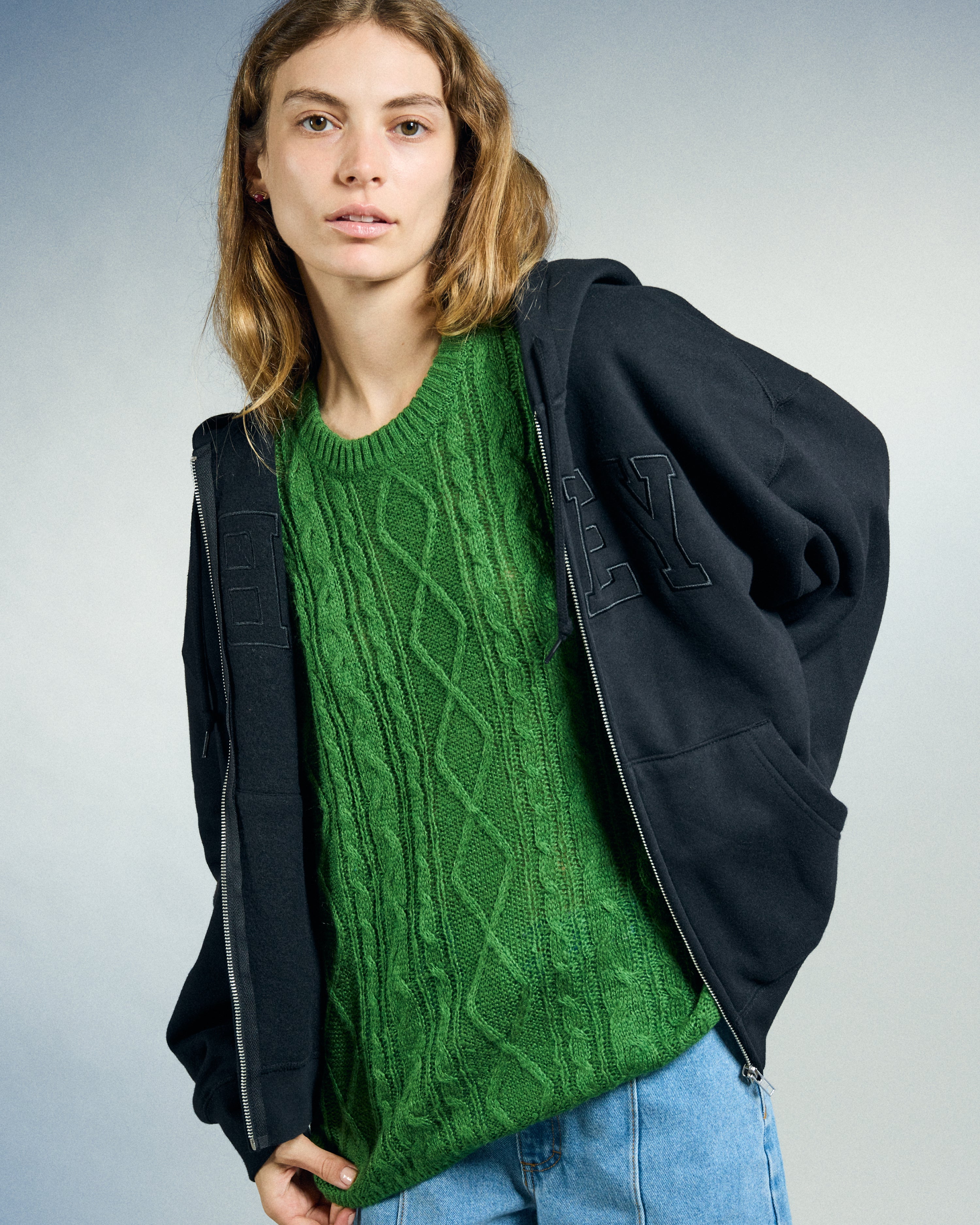 ISABELLA LOOSE CABLE SWEATER – OBEY CLOTHING