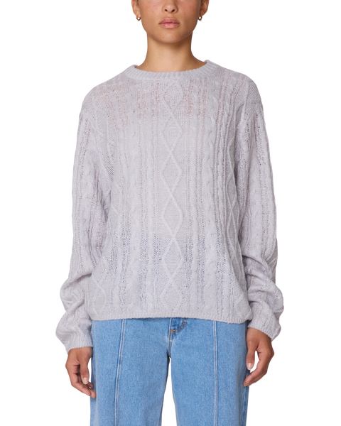 ISABELLA LOOSE CABLE SWEATER – OBEY CLOTHING