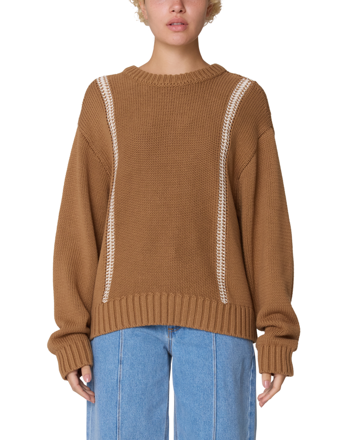 MEND STITCH CREW SWEATER