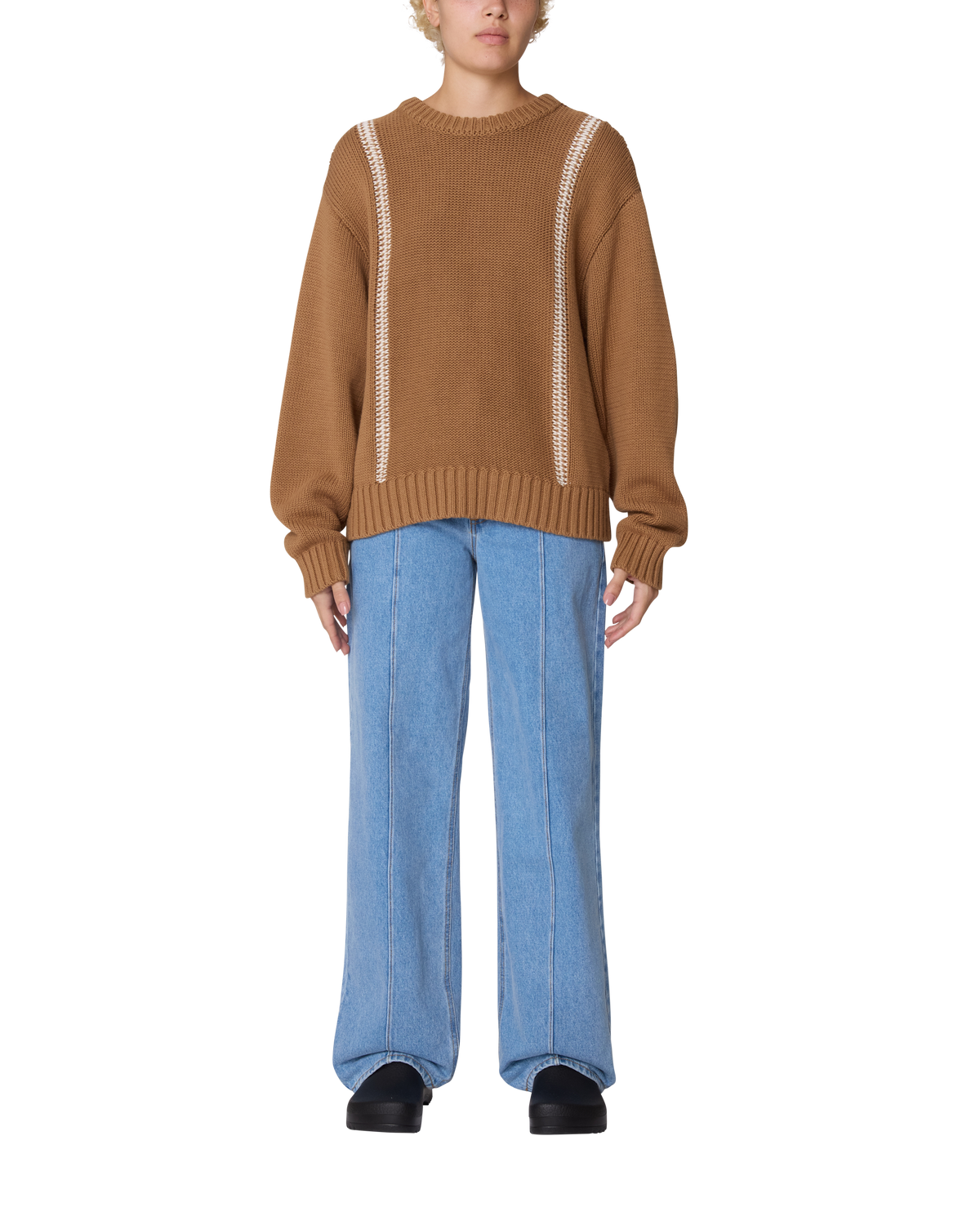 MEND STITCH CREW SWEATER