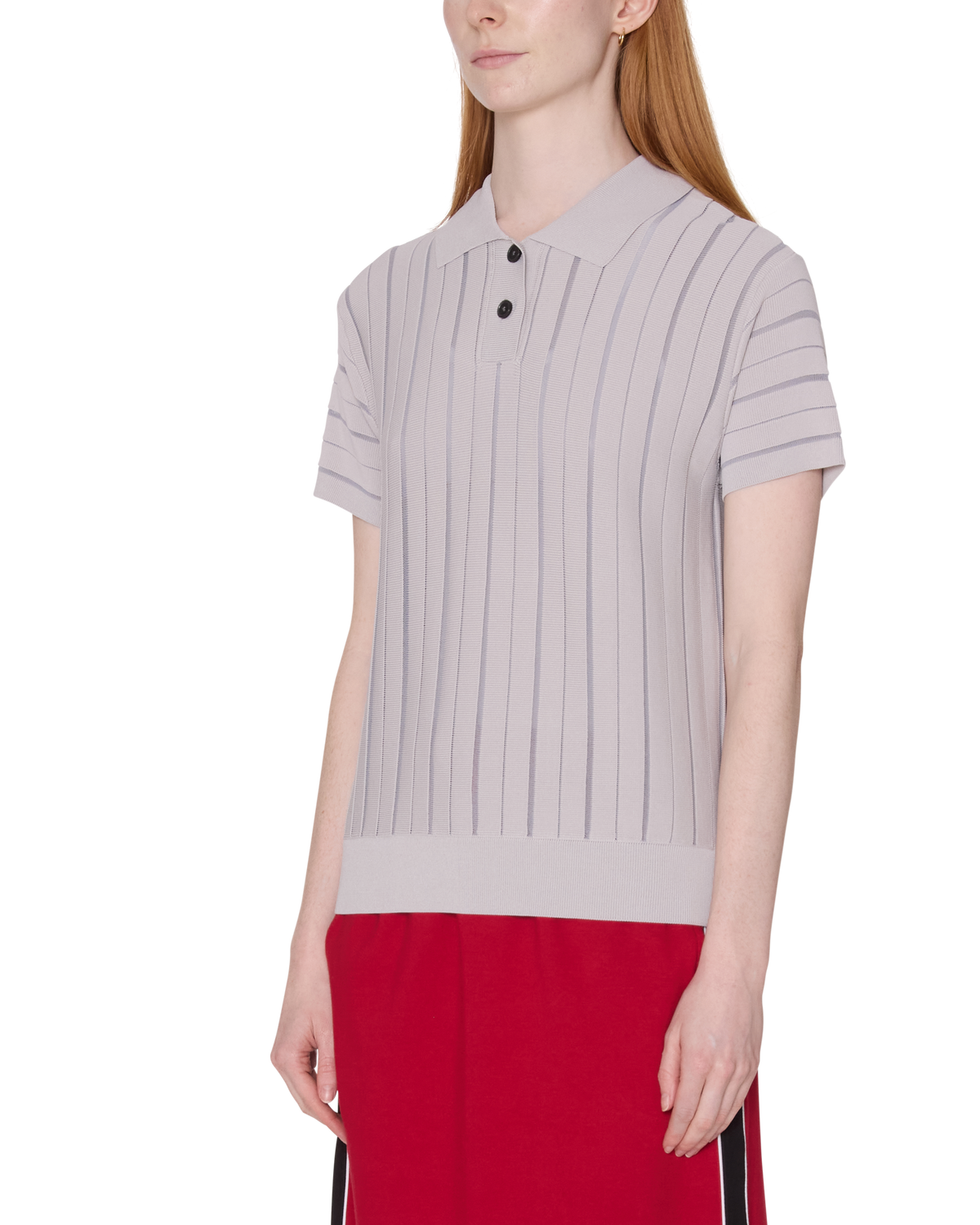 obey arlo stripe polo sweater cloud multi