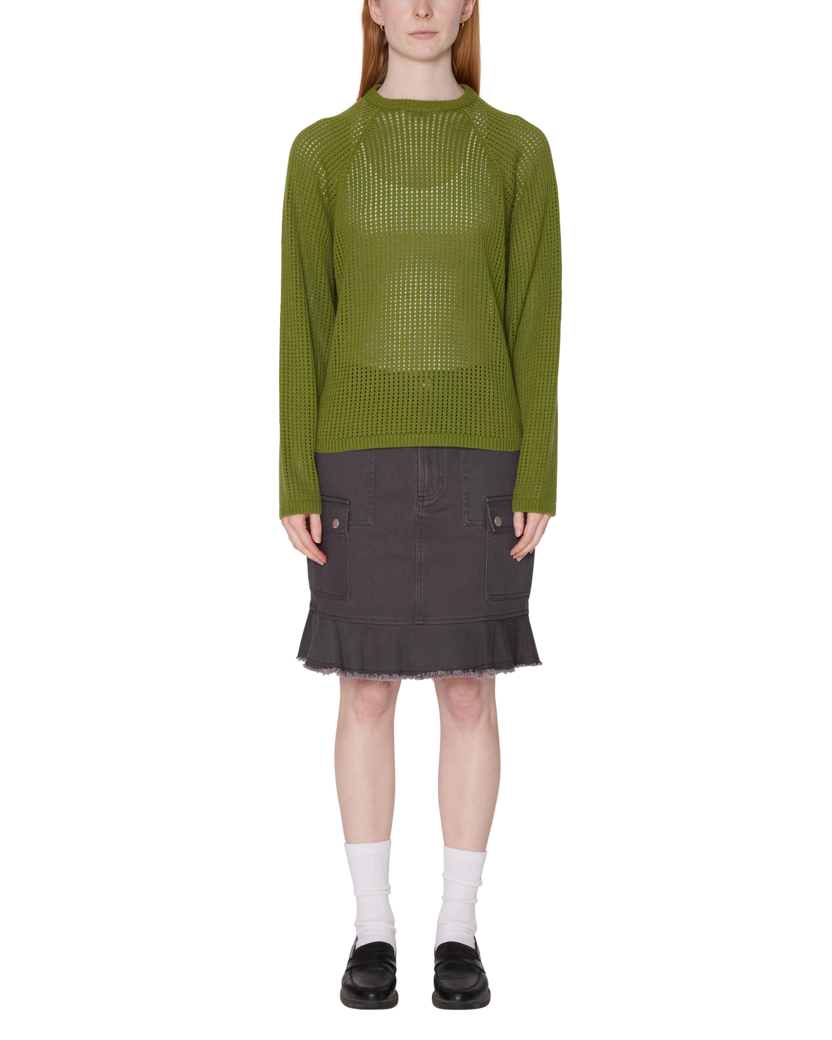 obey-talia-open-knit-raglan-pesto