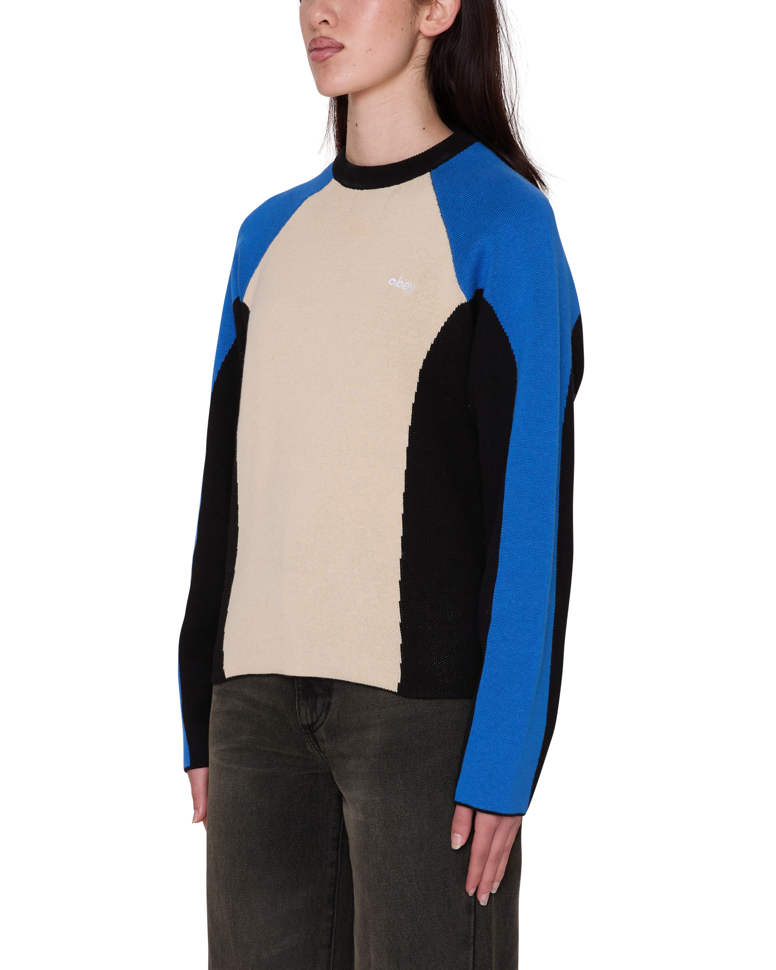 obey-angie-crew-sweater-cream-multi (zoomed)