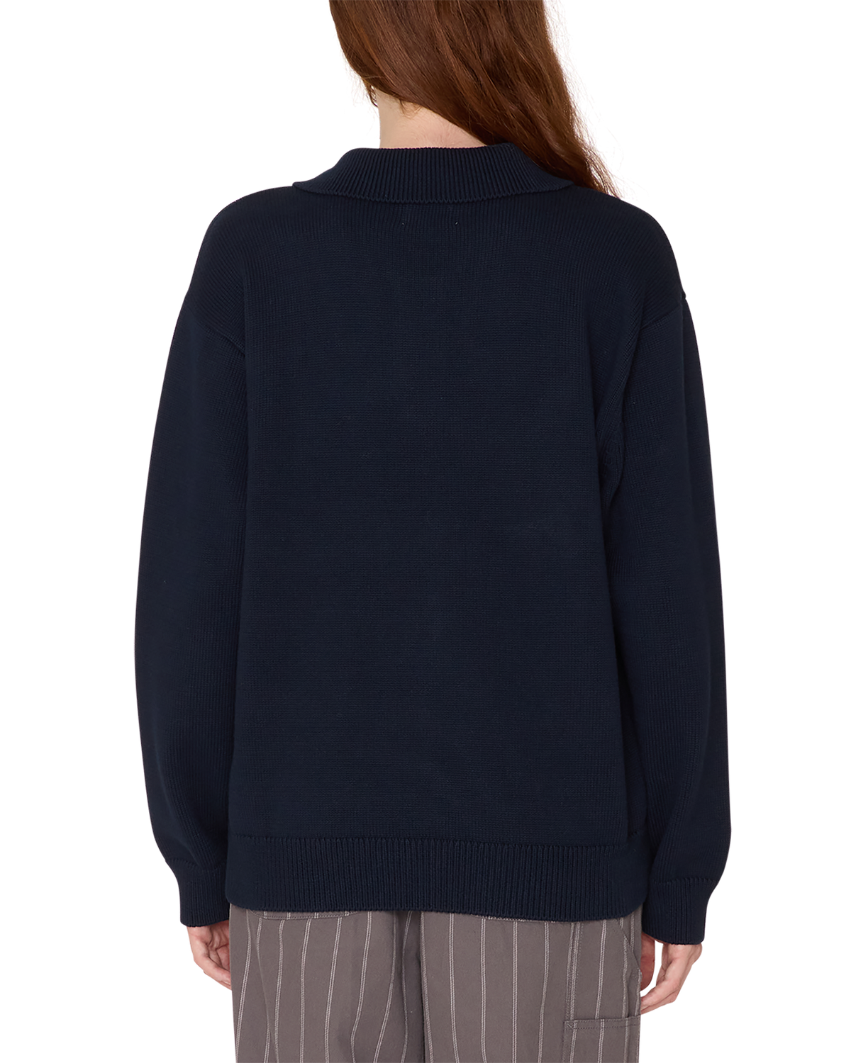 obey bloom polo sweater navy