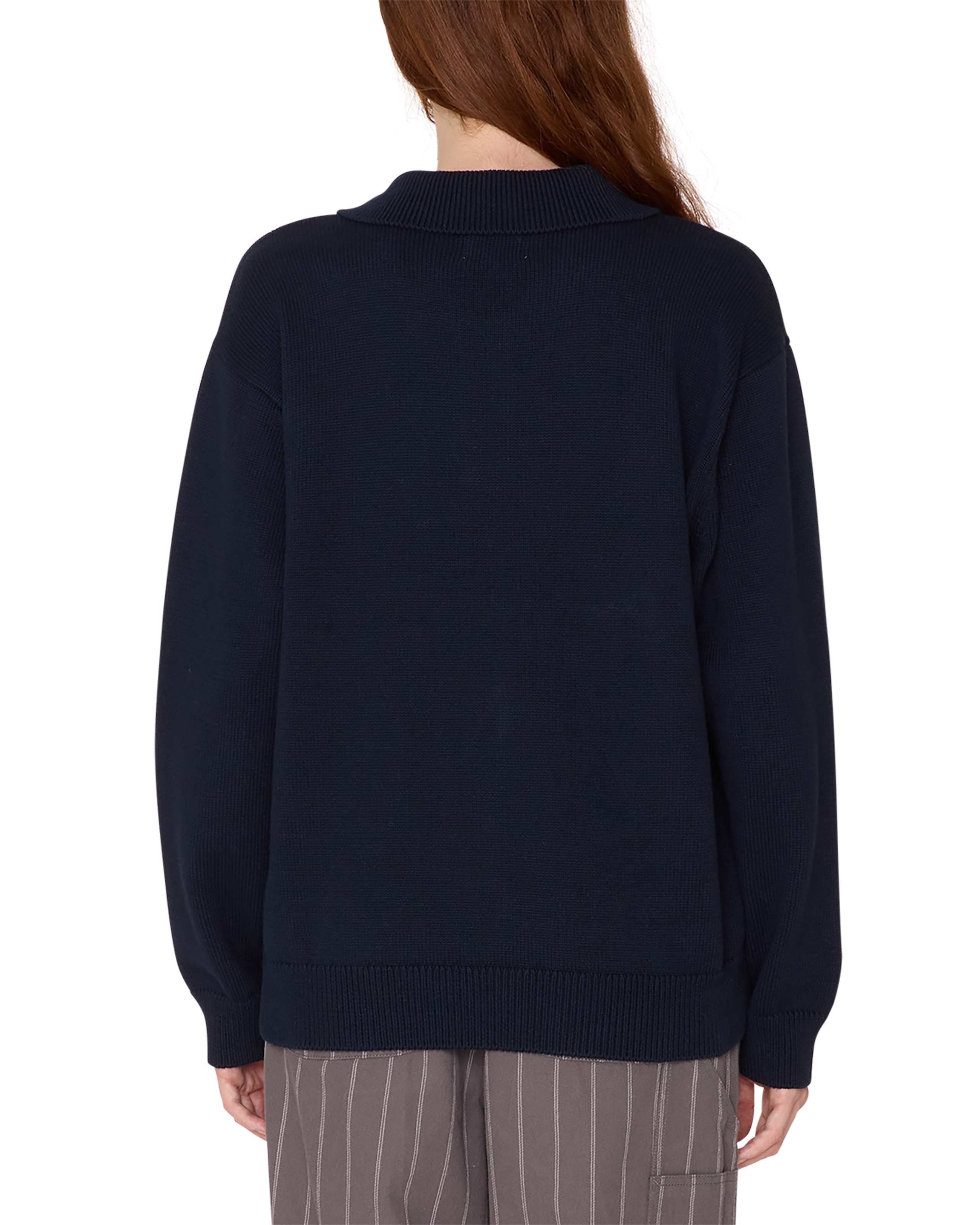 obey bloom polo sweater navy