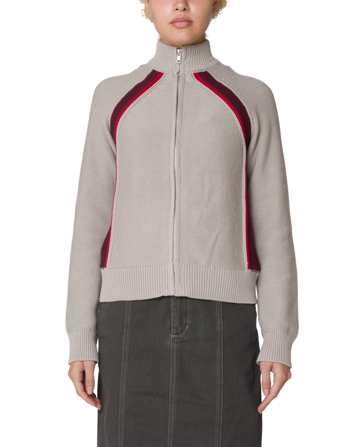 LIZZIE ZIP MOCK SWEATER