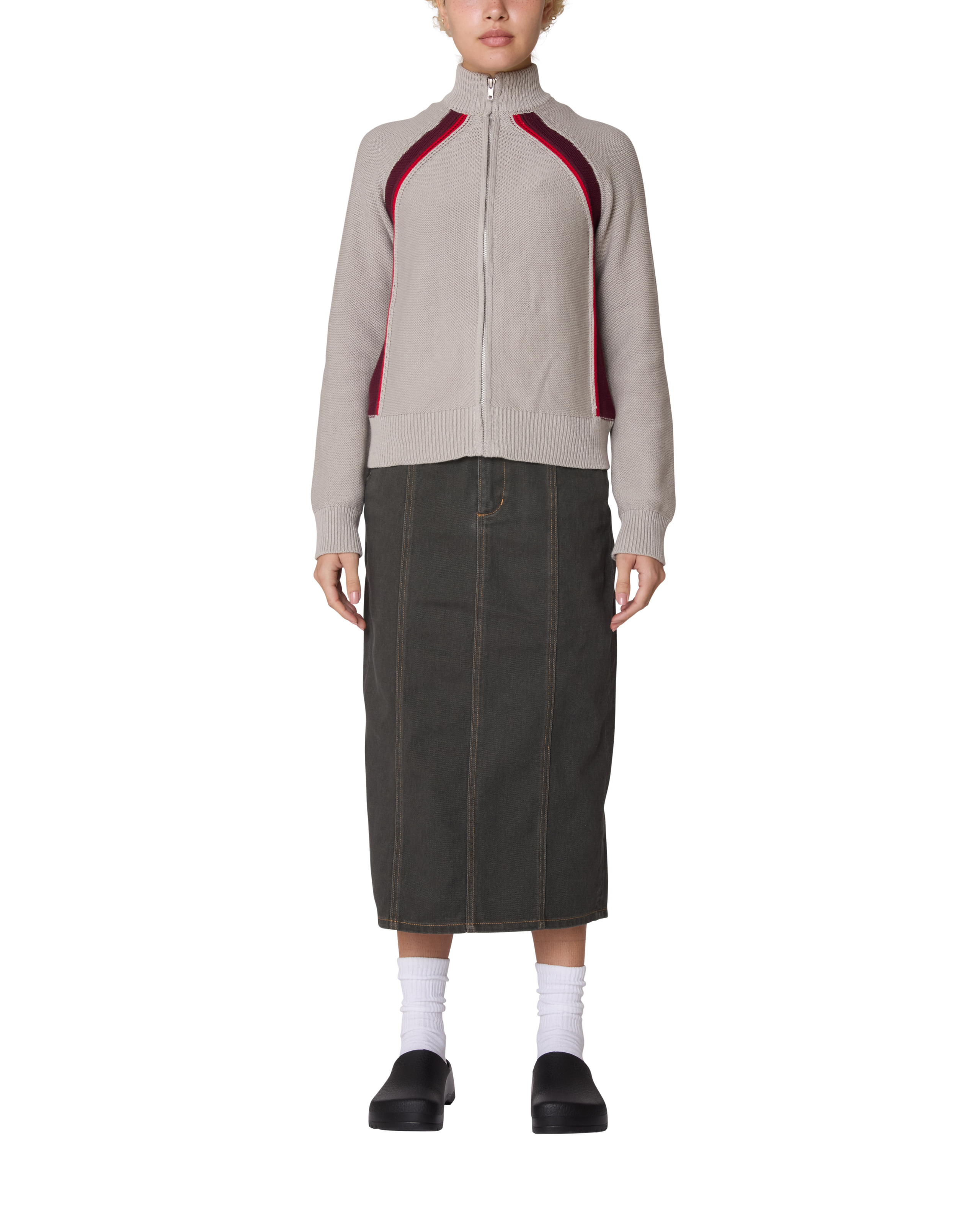 LIZZIE ZIP MOCK SWEATER (zoomed)