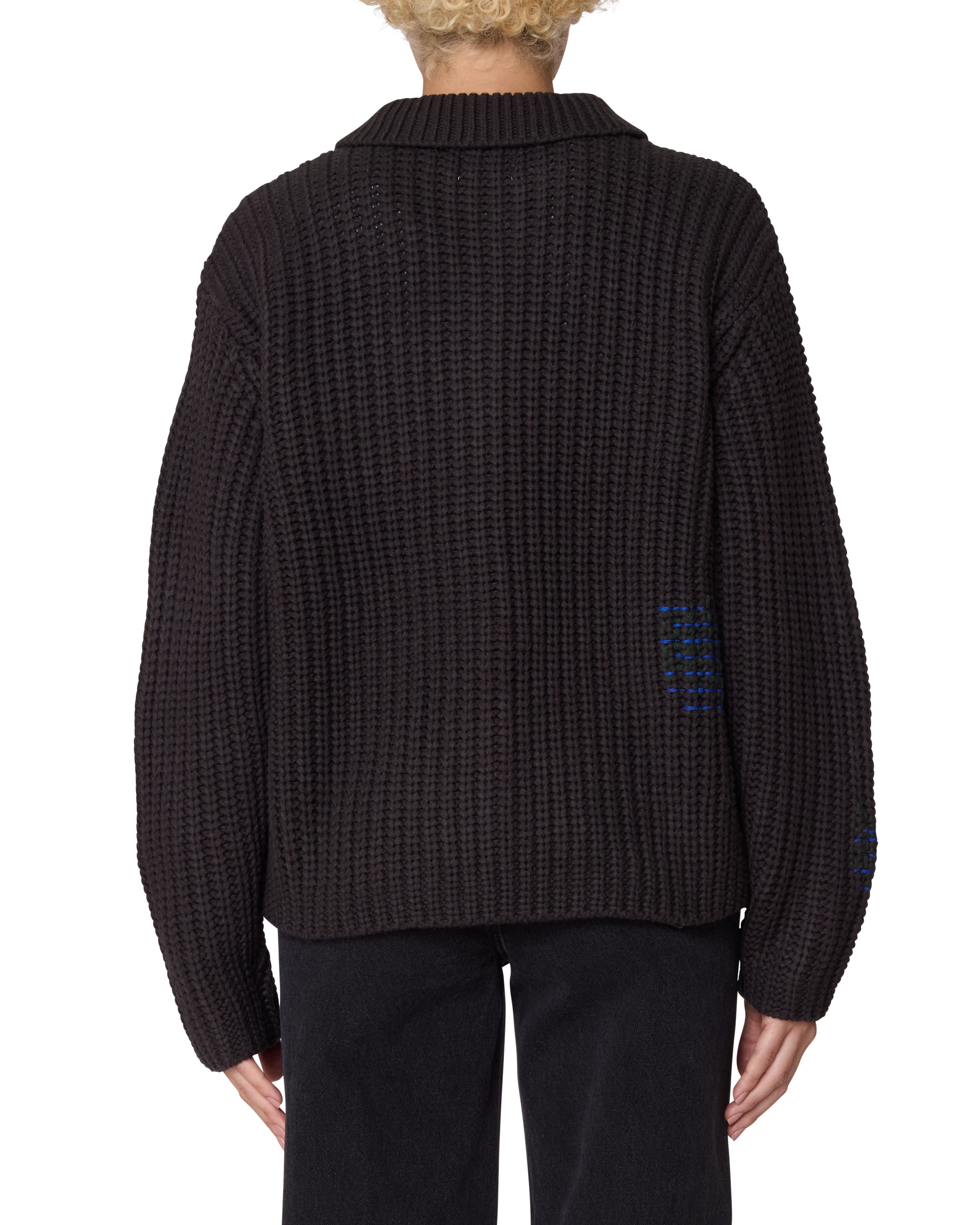 JULIAN BUTTON DOWN SWEATER (zoomed)