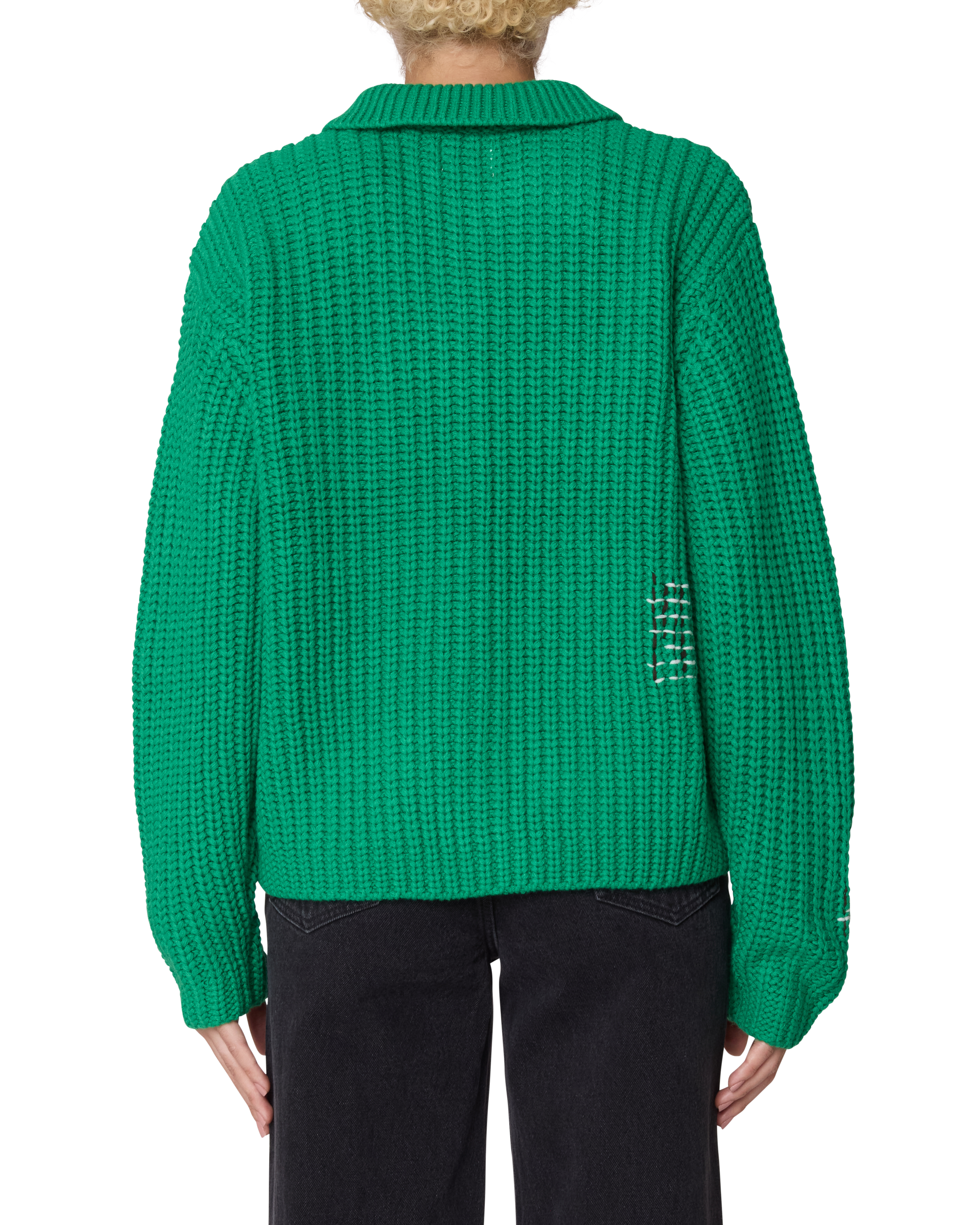 JULIAN BUTTON DOWN SWEATER (zoomed)