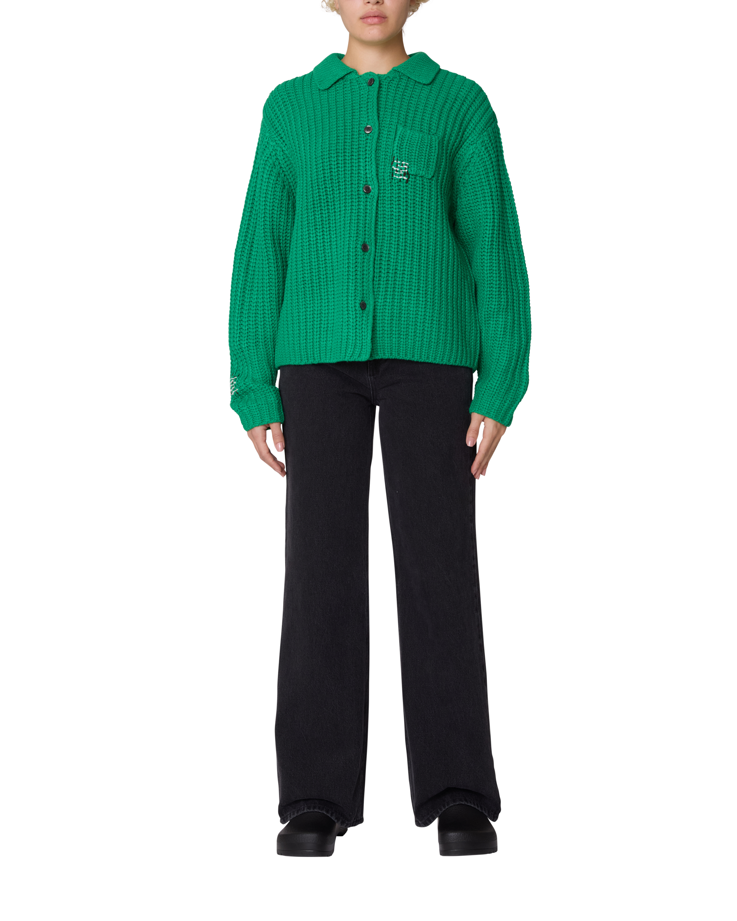 JULIAN BUTTON DOWN SWEATER (zoomed)