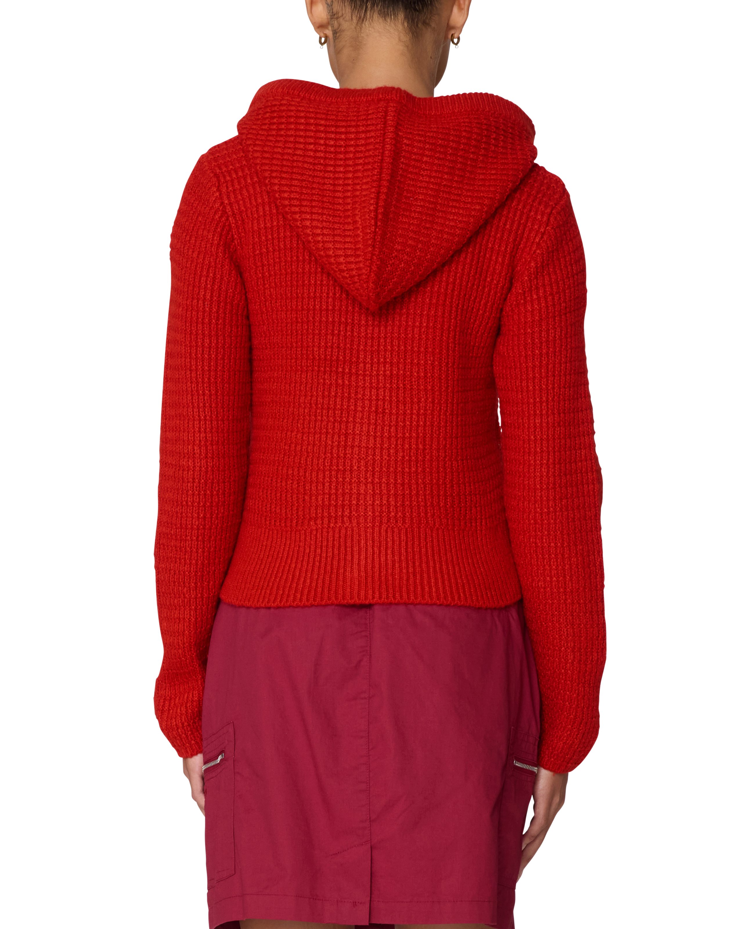 GLENDA HOOD ZIP SWEATER (zoomed)