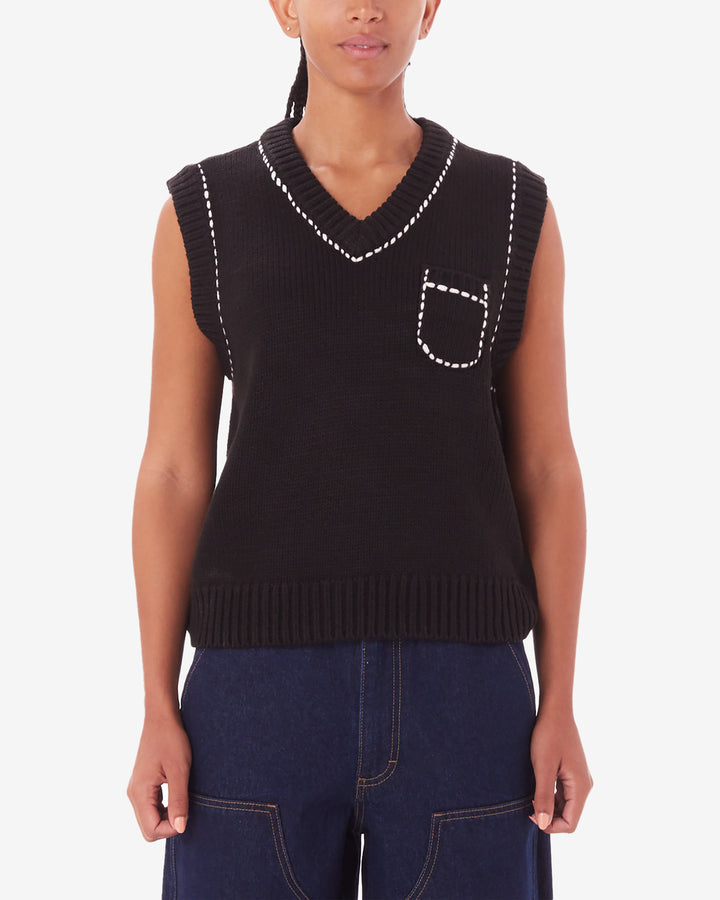 MURPHY SWEATER VEST DIGITAL BLACK