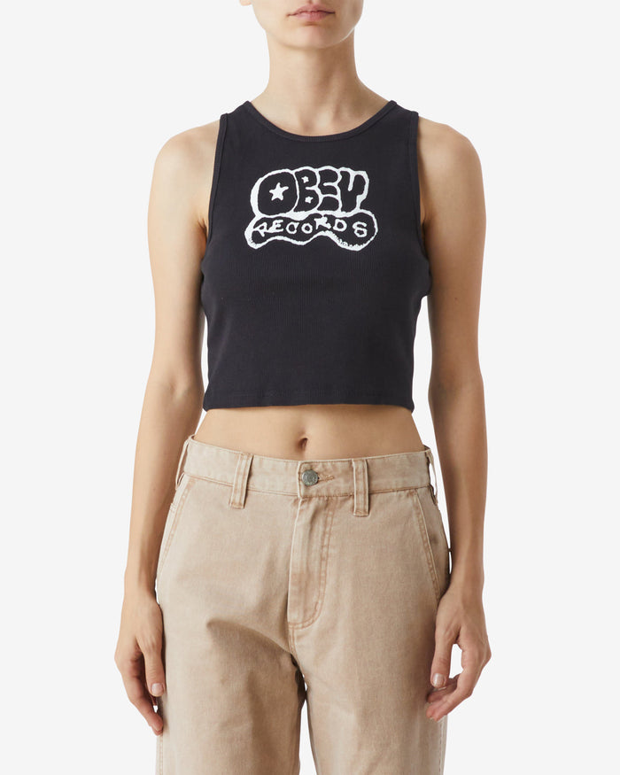 obey records tag megan tank black