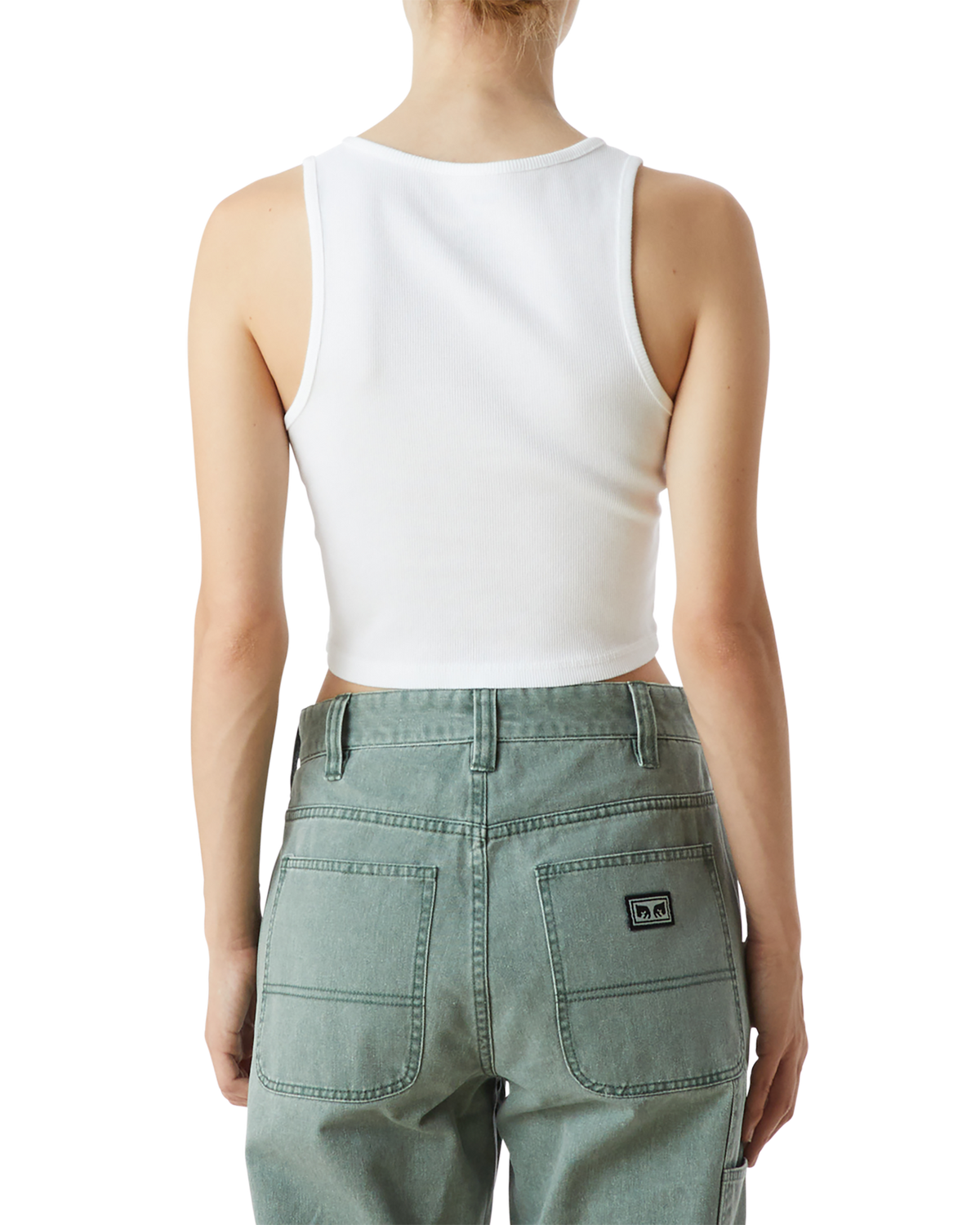 obey studios mini bold megan tank white