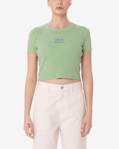 RADICAL LOVE CROPPED EMMA RIB T-SHIRT