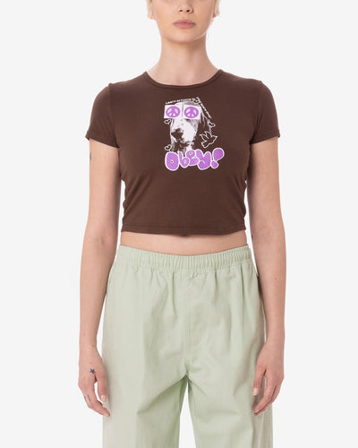 PEACE EYES CROPPED CHLOE T-SHIRT