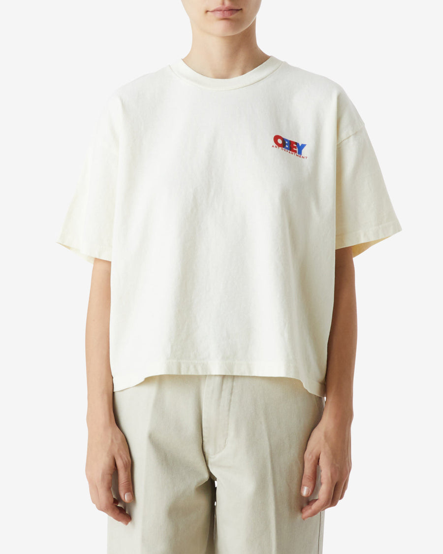 obey overlay raegan t shirt unbleached