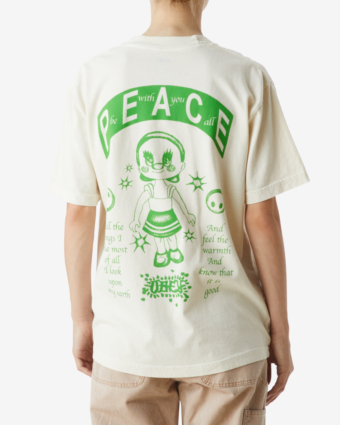 obey peace be with you all maxine pigment t shirt pigment whitecap gray