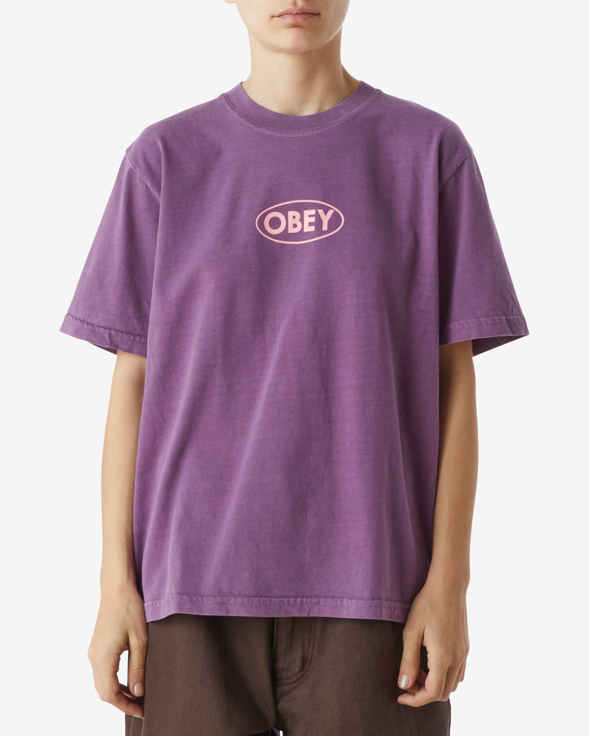 obey stardom maxine pigment t shirt pigment purple gumdrop