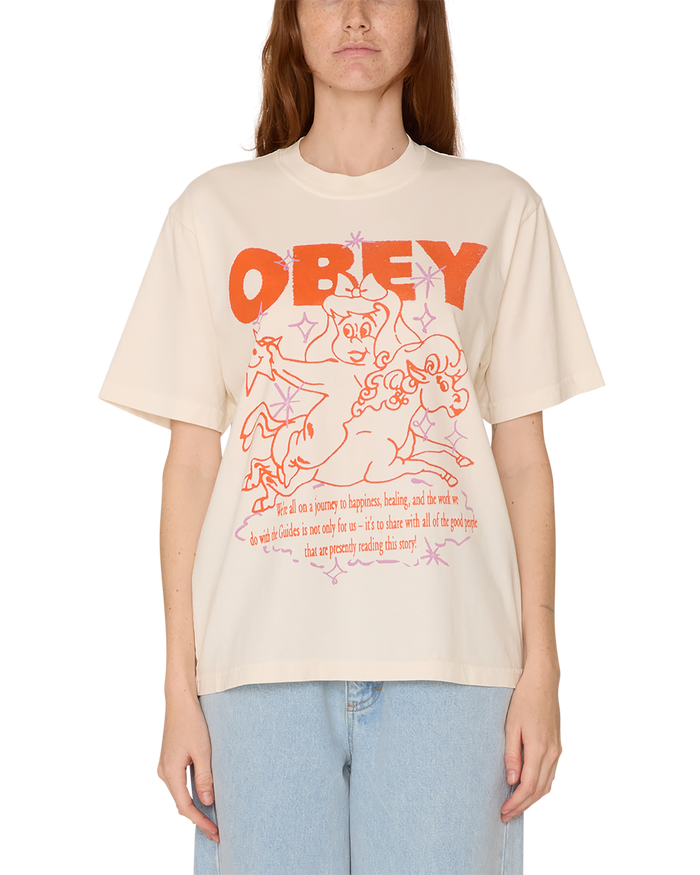 obey spirit guide maxine pigment t shirt pigment unbleached