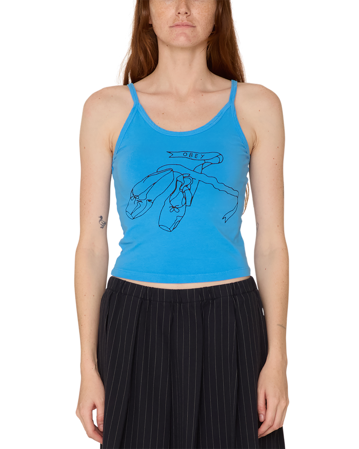 obey ballet bryn tank azure blue