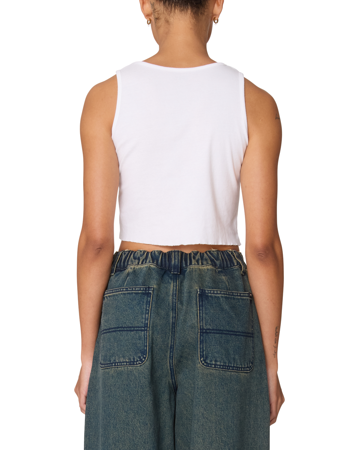 DIZZY STARS MORGAN RAW EDGE RIB TANK