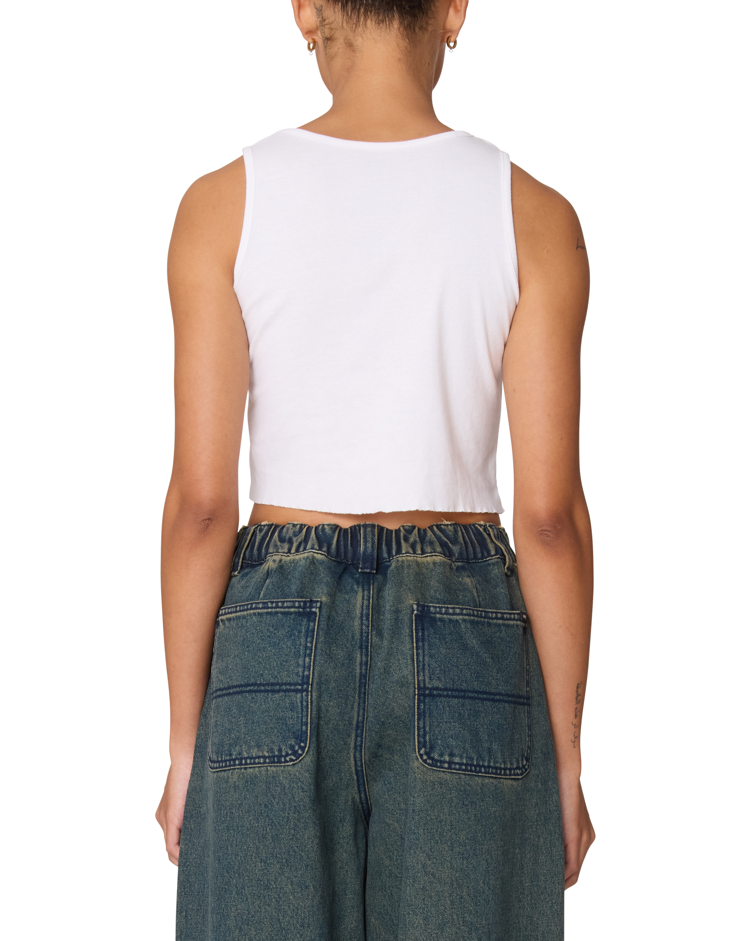 DIZZY STARS MORGAN RAW EDGE RIB TANK (zoomed)