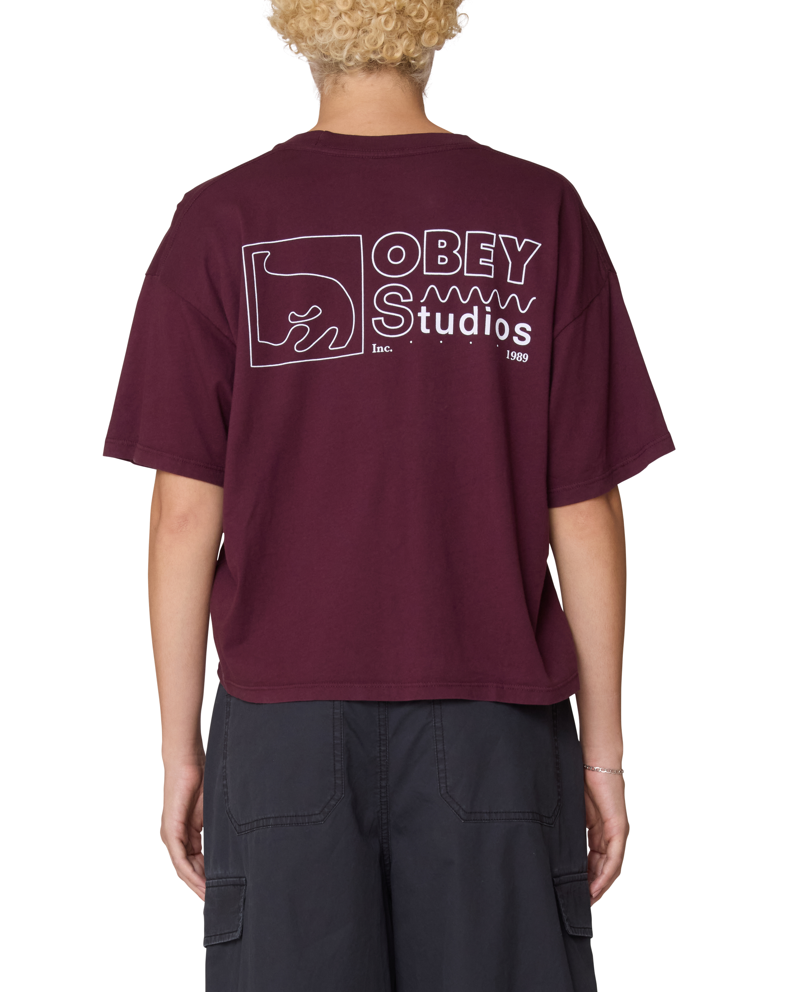 OBEY STUDIOS INC. 1989 ROW T-SHIRT (zoomed)