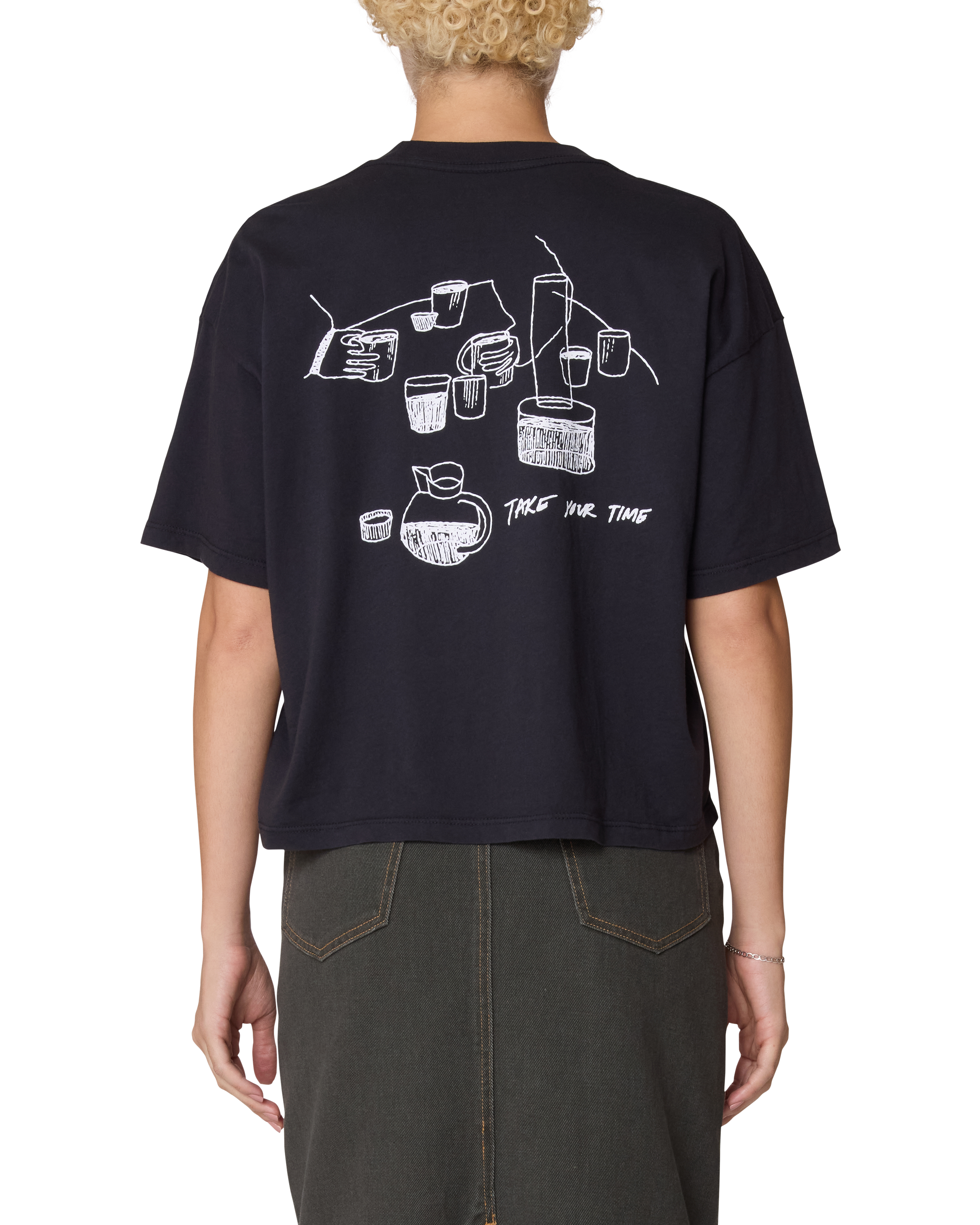 TAKE YOUR TIME ROW T-SHIRT (zoomed)