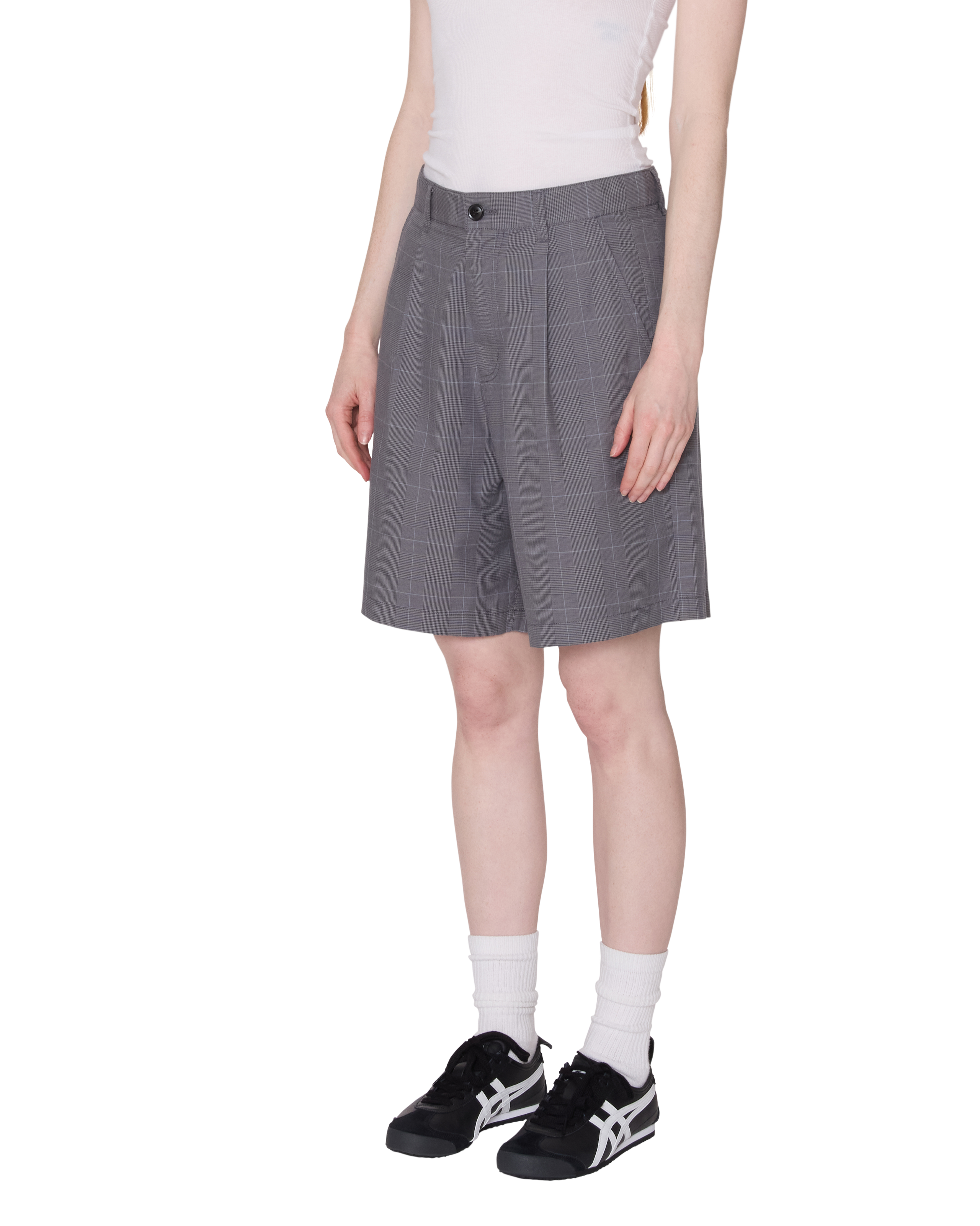 obey-olivia-plaid-short-grey-plaid (zoomed)