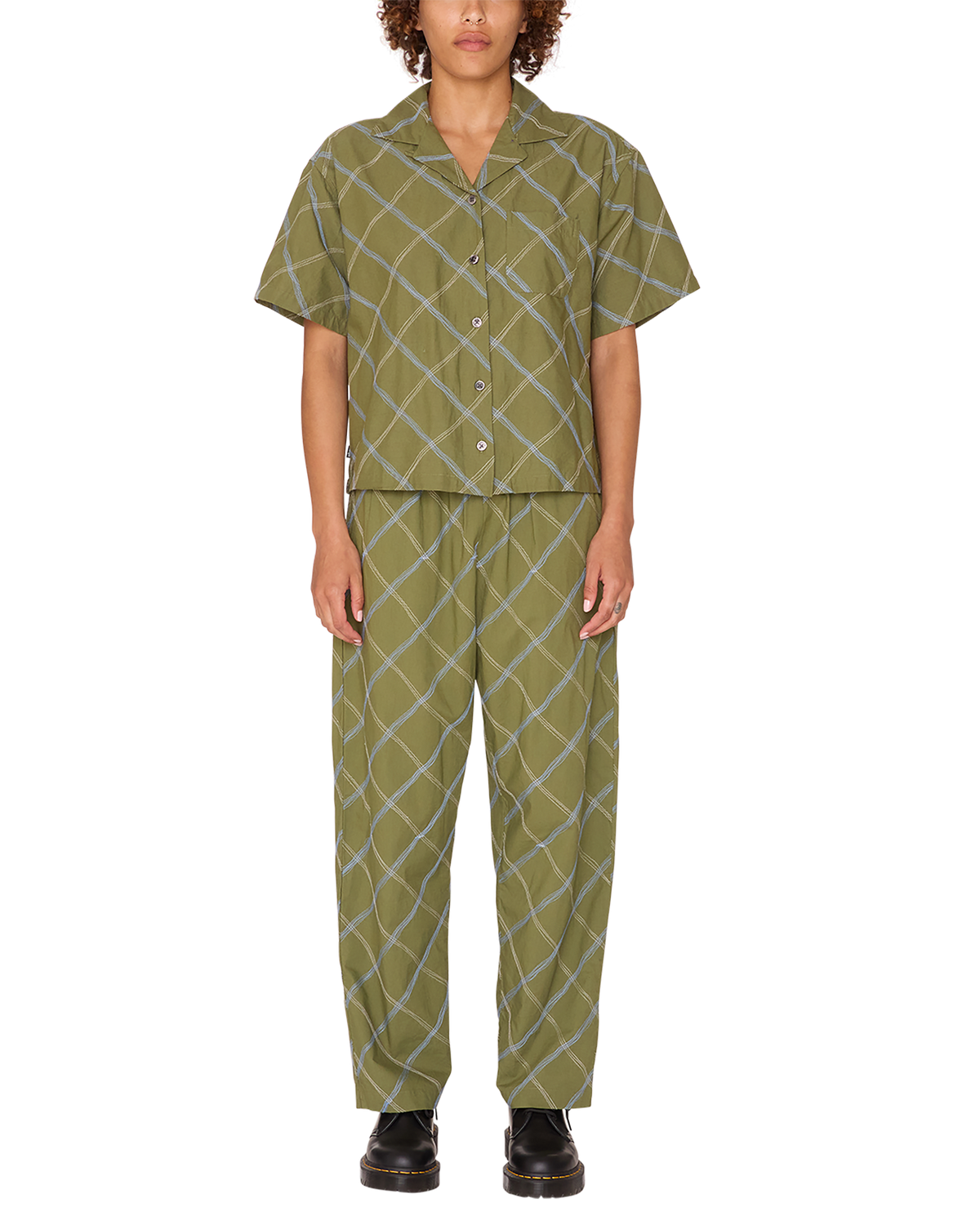 LILITH DIAMOND STITCH SS SHIRT