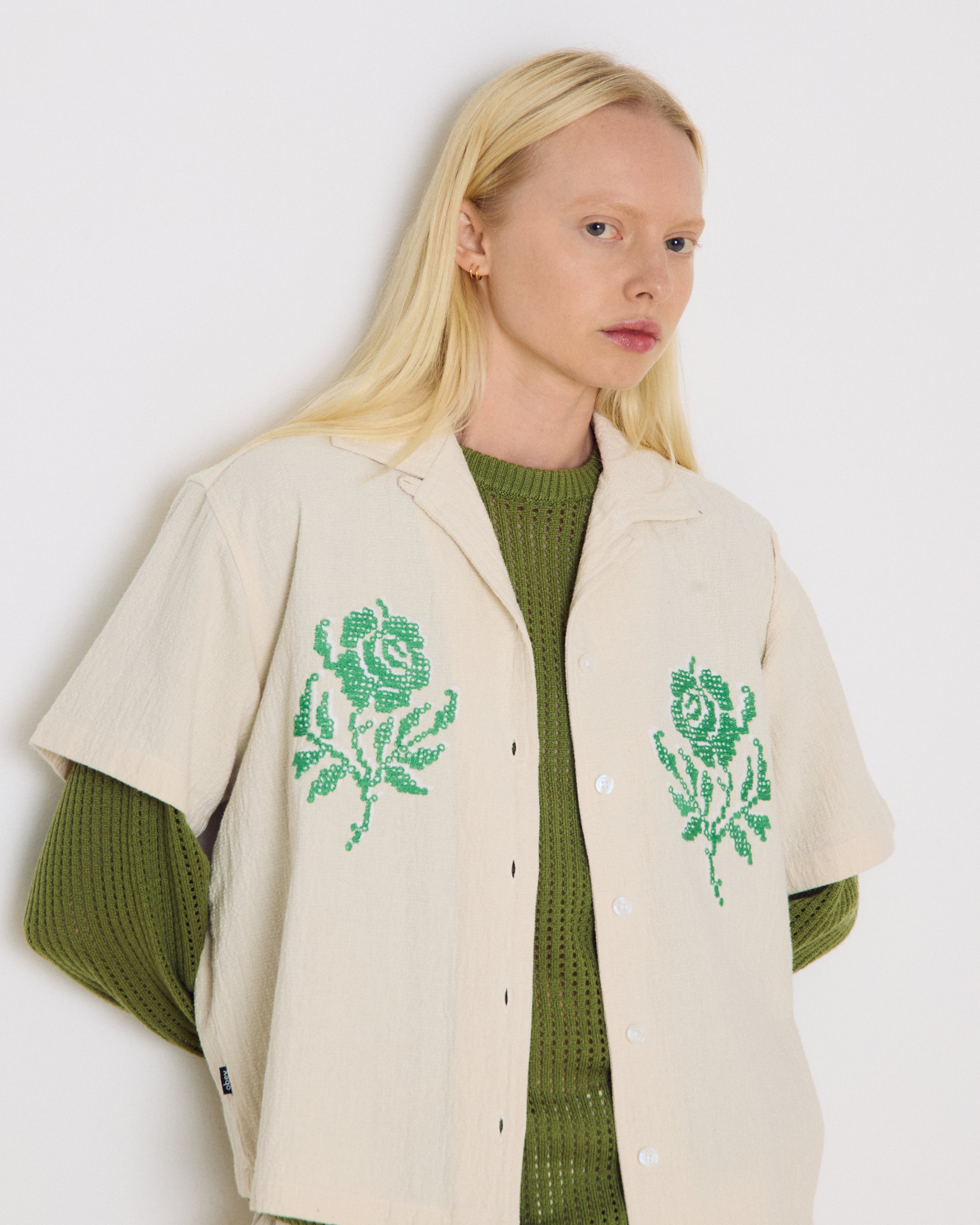 ROSES EMBELLISHED SS SHIRT – OBEY CLOTHING