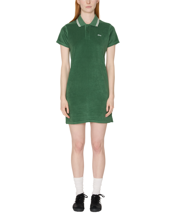 obey-lucia-polo-dress-green