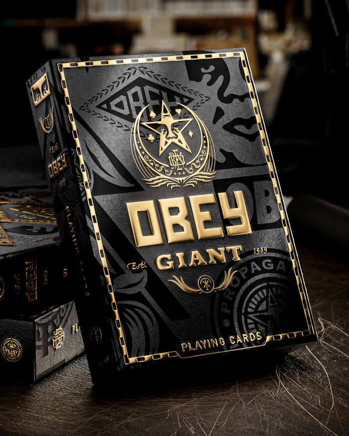 OBEY PLAYING CARDS gold