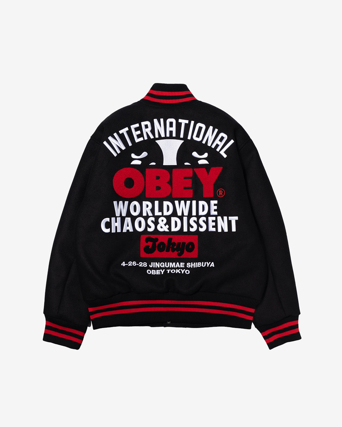 Obey red jacket hotsell