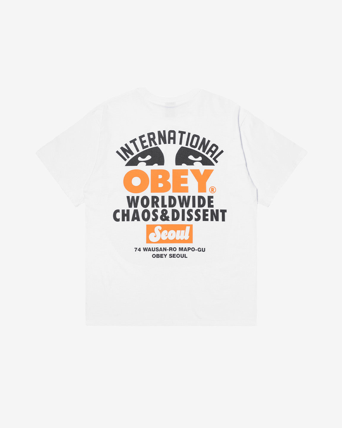 WORLDWIDE SEOUL CUSTOM T-SHIRT WHITE / ORANGE