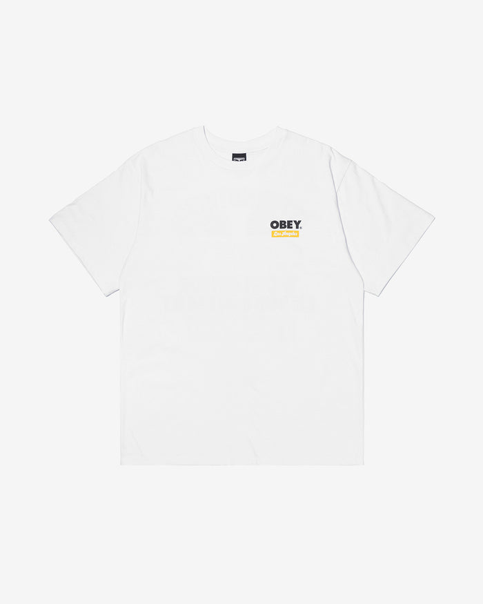 WORLDWIDE LOS ANGELES CUSTOM T-SHIRT WHITE / YELLOW