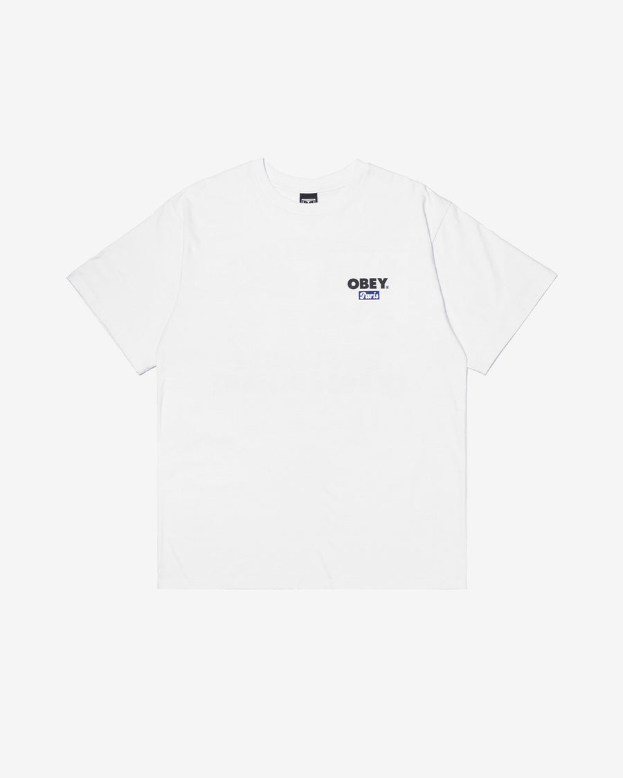 WORLDWIDE PARIS CUSTOM T-SHIRT WHITE / BLUE