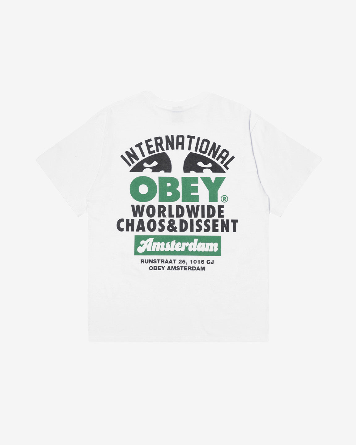 WORLDWIDE AMSTERDAM CUSTOM T-SHIRT WHITE / GREEN