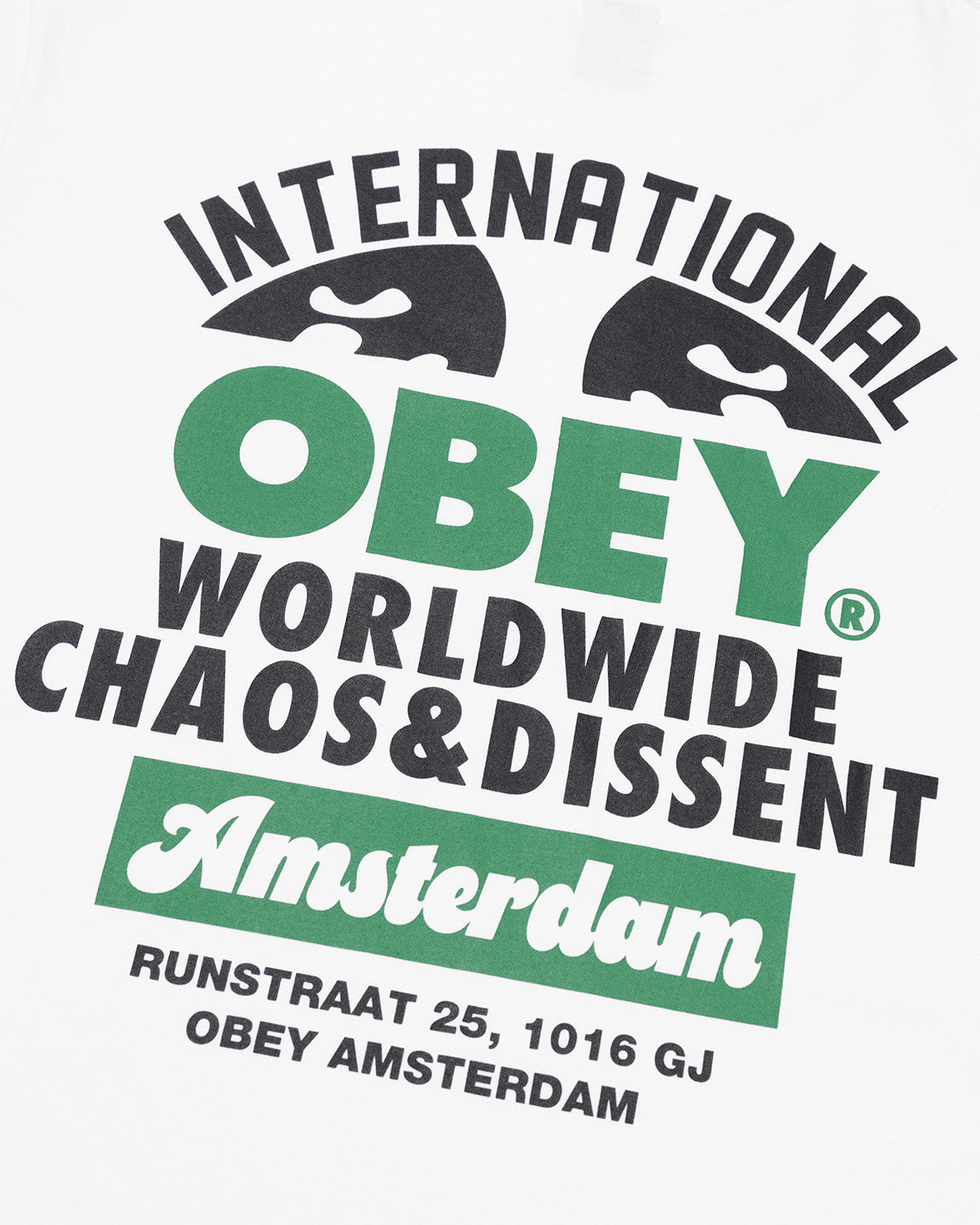 WORLDWIDE AMSTERDAM CUSTOM T-SHIRT WHITE / GREEN